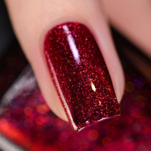 Carrie - Blood Red Holographic Nail Polish