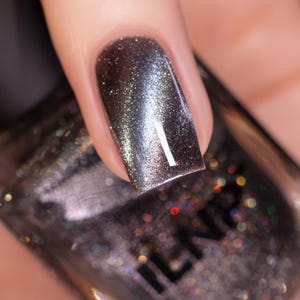 Moonlit - houtskool magnetische holografische nagellak