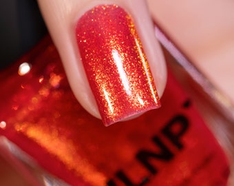 Melody - Fiery Orange Shimmer Nail Polish