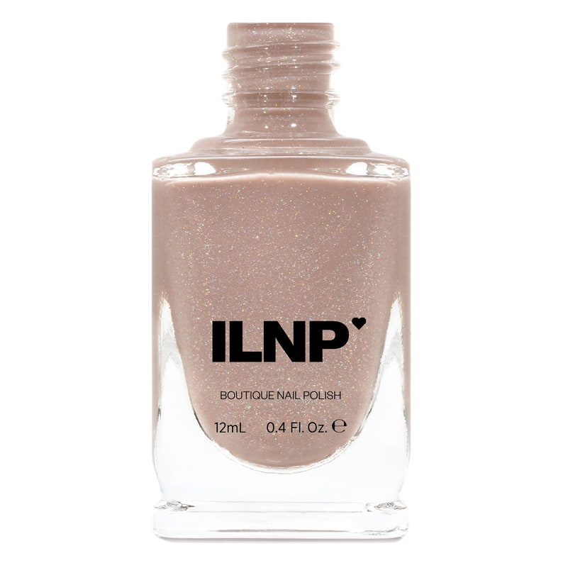 Chleo Neutral Blush Pink Holographic Sheer Jelly Nail Polish image 2