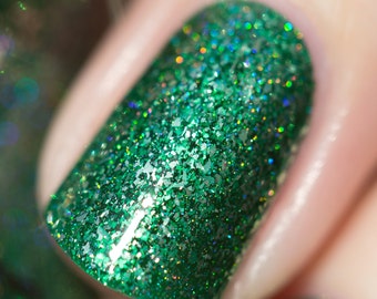 Lucky One - Pine Green Holographic Nail Polish