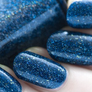 After Midnight Prussian Blue Holographic Nail Polish image 5