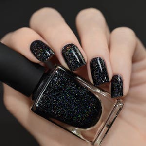 Cityscape True Black Holographic Jelly Nail Polish image 3