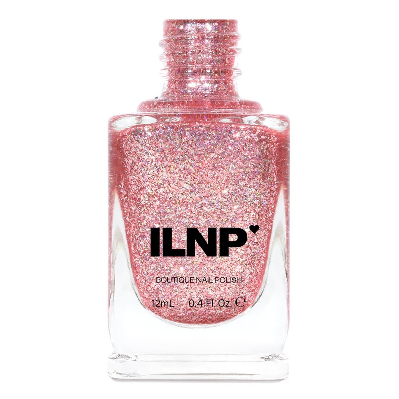 Daydreamer Flamingo Pink Holographic Ultra Metallic Nail Polish image 2