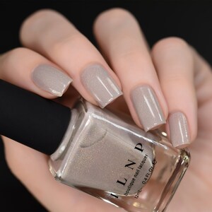 Set In Stone Creamy Greige Holographic Nail Polish image 3