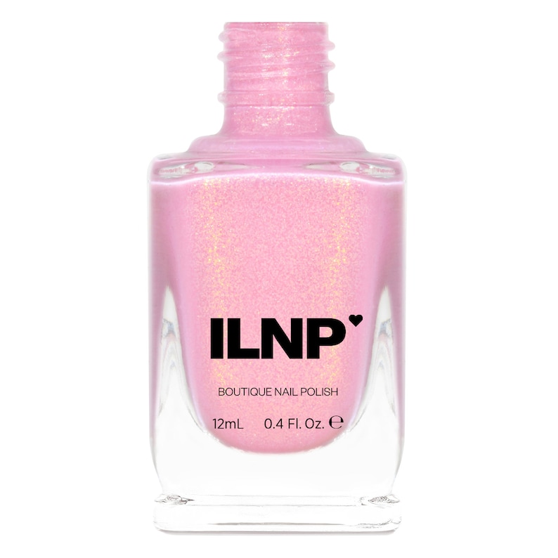 Fairy Floss Pastel Pink Shimmer Nail Polish image 3