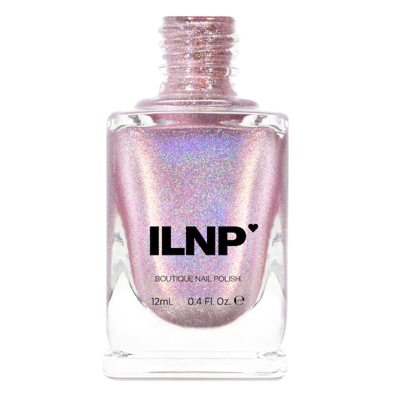 Morning Rays Mauve Pink Holographic Shimmer Nail Polish image 2