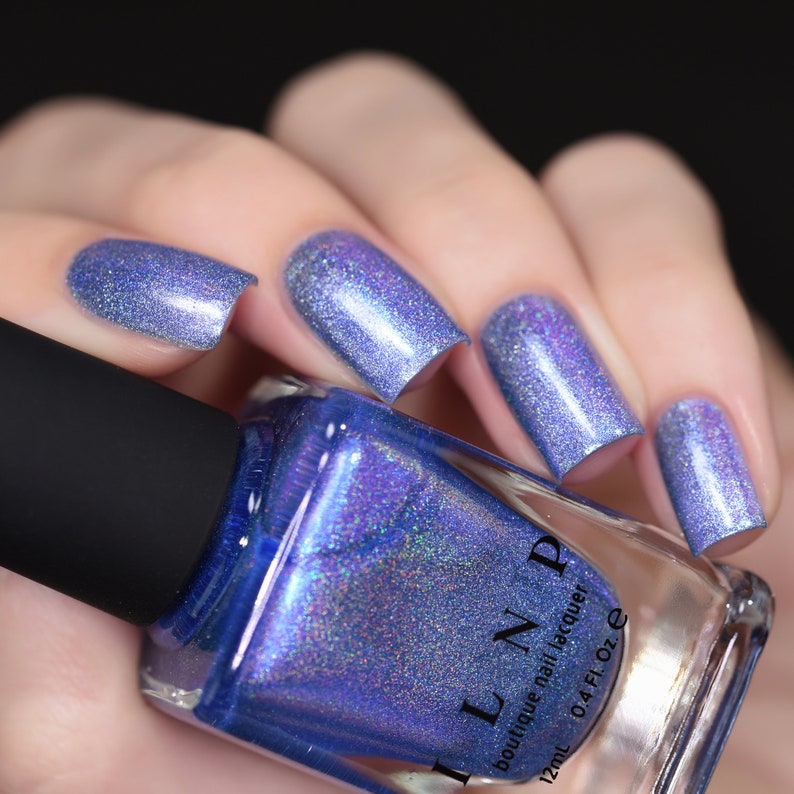 Tidal Wave Cornflower Blue Ultra Holographic Nail Polish | Etsy