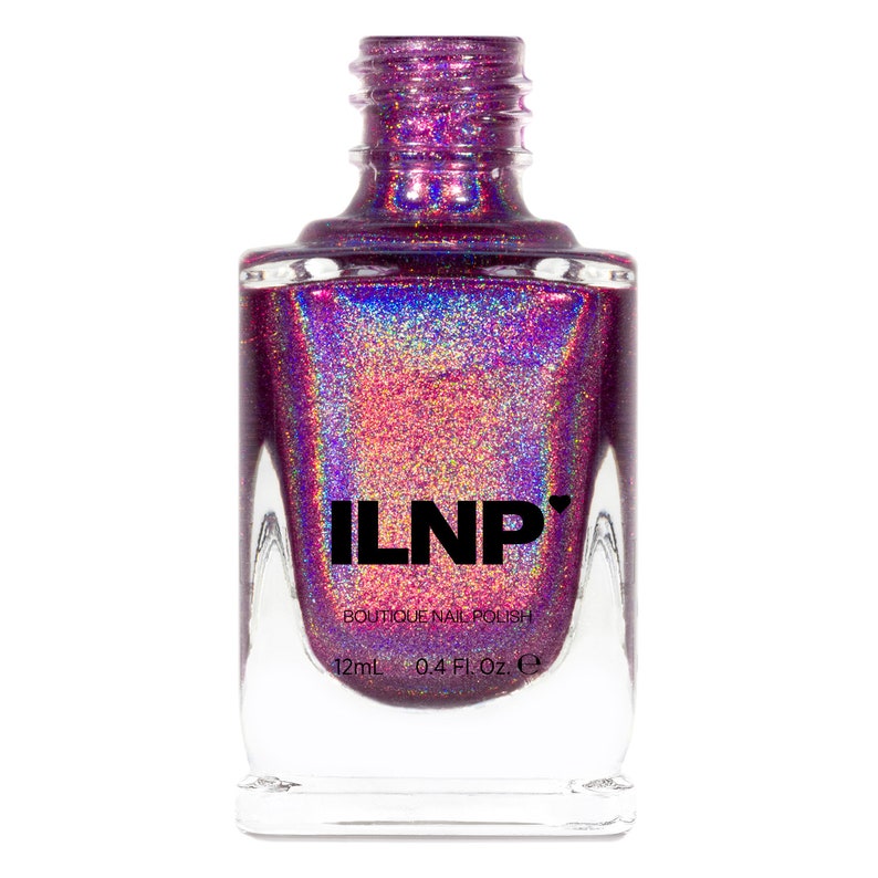 Kings & Queens Saturated Burgundy / Purple Holographic Nail Polish image 2