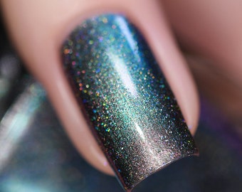 Stardust (H) - Unique Silver to Teal Holographic Ultra Chrome Nail Polish