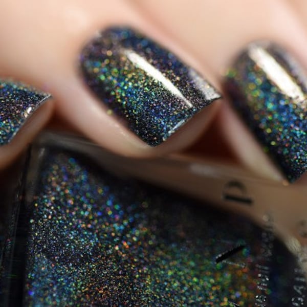 Missed Calls - Black Holographic Nail Polish