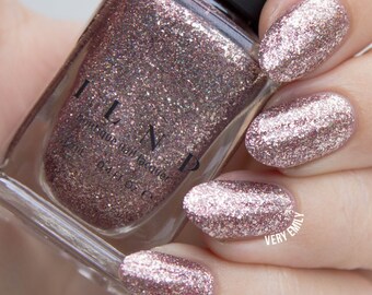 Madison Ave - Antique Pink Holographic Metallic Nail Polish - Etsy