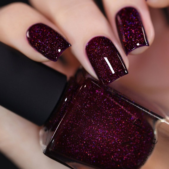 Dark Red Nail Polish Pink Toned Red Nail Polish Cruelty Free Nail Polish  Formaldehyde Free Dark Nail Polish Medium Dark Red Nail Lacquer - Etsy