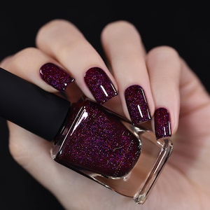 Madeline - Delicious Dark Berry Holographic Nail Polish image 3