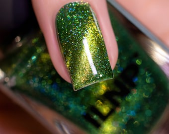 Frankie - Monster Green Magnetic Holographic Nail Polish