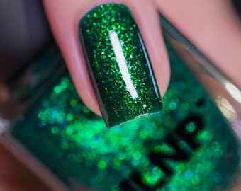 Good Fortune - Radiant Emerald Green Shimmer Nail Polish