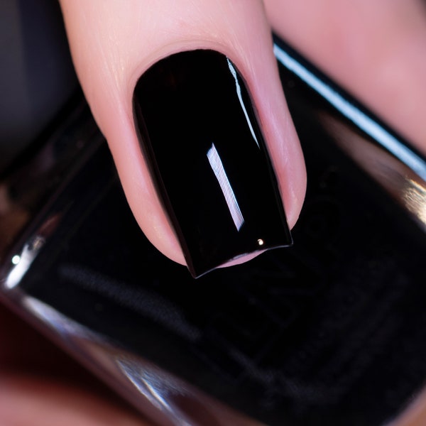 Ink - Intense Jet Black One Coat Cream Studio Color High Performance Color Coat Nail Polish