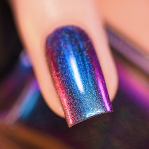 Biréfringence (H) - Bleu, Violet, Rouge, Orange, Jaune, Vert Color Shifting Ultra Chrome Holographic Nail Polish