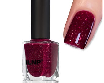 Adaline - Cool Burgundy Holographic Jelly Nail Polish