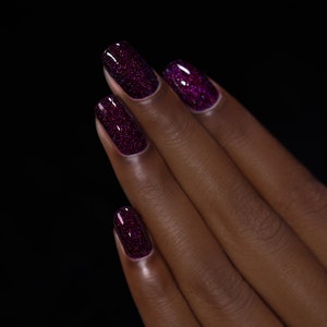 Madeline - Delicious Dark Berry Holographic Nail Polish image 6