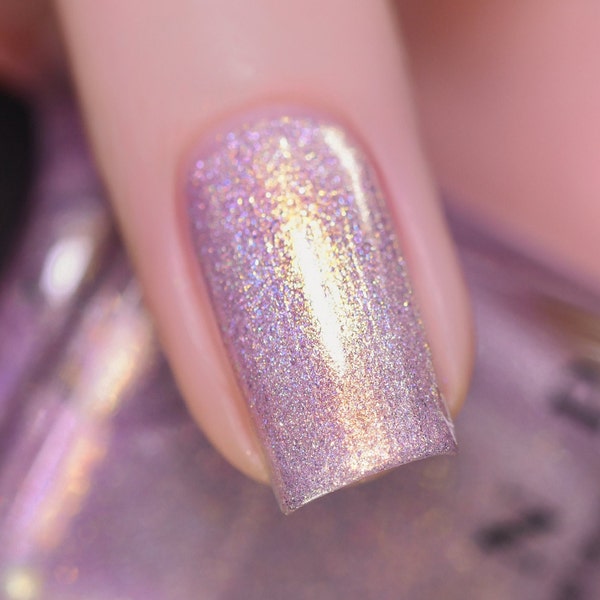 In The Clouds - Pale Lilac Shimmer Holographic Nail Polish