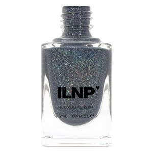 Industrial Park Neutral Denim Blue Holographic Sheer Jelly Nail Polish image 2