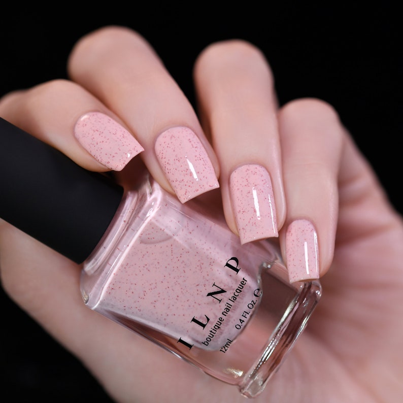 Sunday Pastel Pink Speckled Nail Polish - Etsy