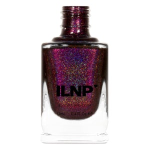 Black Orchid Deep Burgundy / Plum Vampy Holographic Nail Polish 画像 2