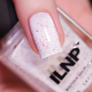 Herz an Herz - Cremeweiß gesprenkelt Nagellack