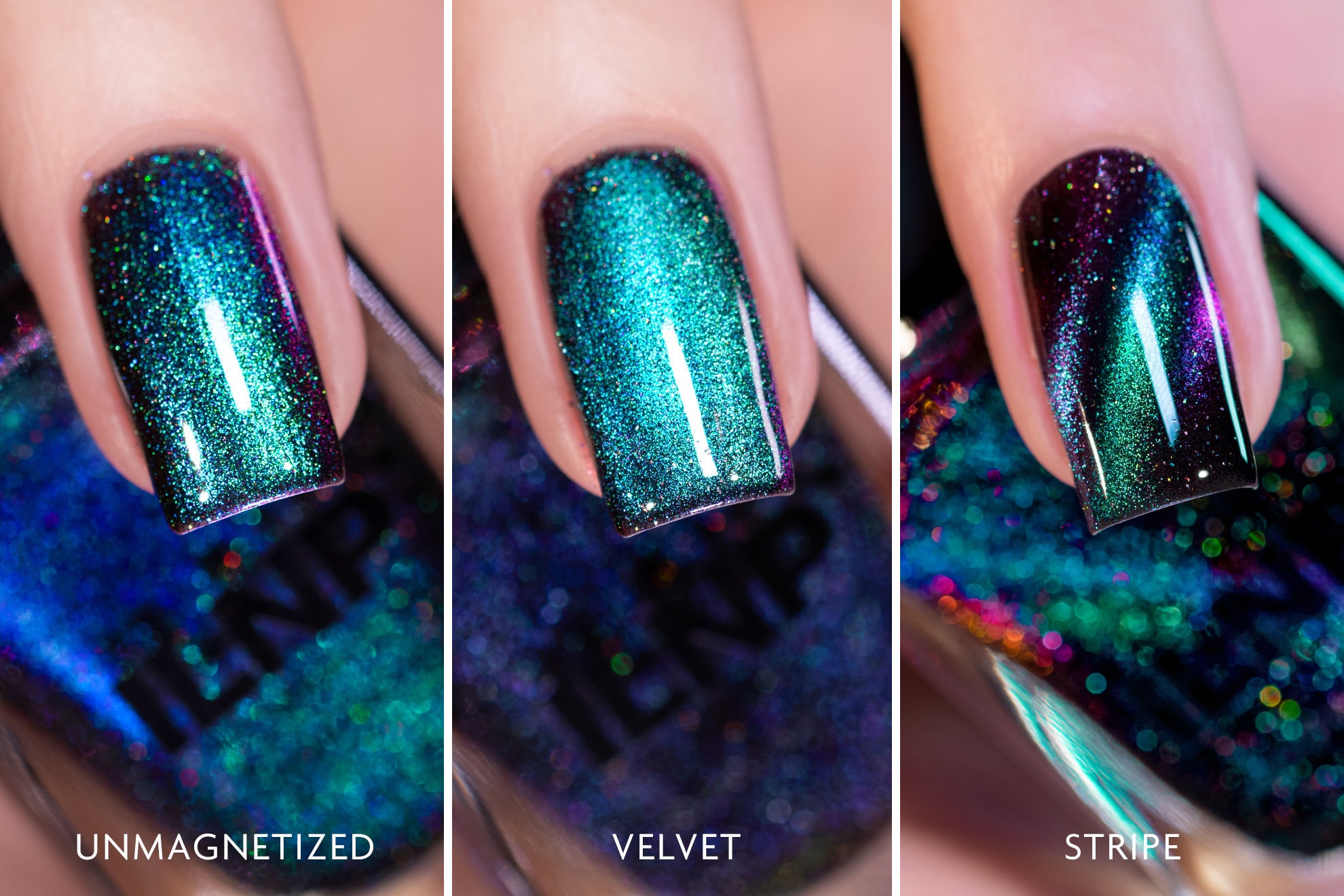 Deep Space - Teal to Purple Magnetic Holographic Nail Polish