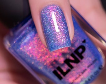 Pool Party - Vivid Iridescent Blue Holographic Jelly Vernis à ongles