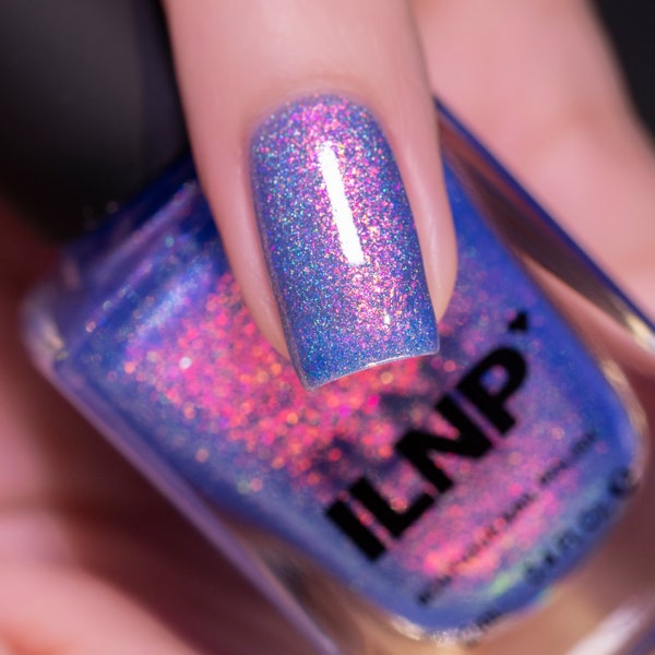 Pool Party - Vivid Iridescent Blue Holographic Jelly Nail Polish