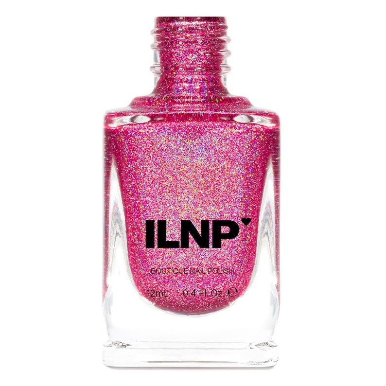 Paige Berry Pink Holographic Nail Polish image 2