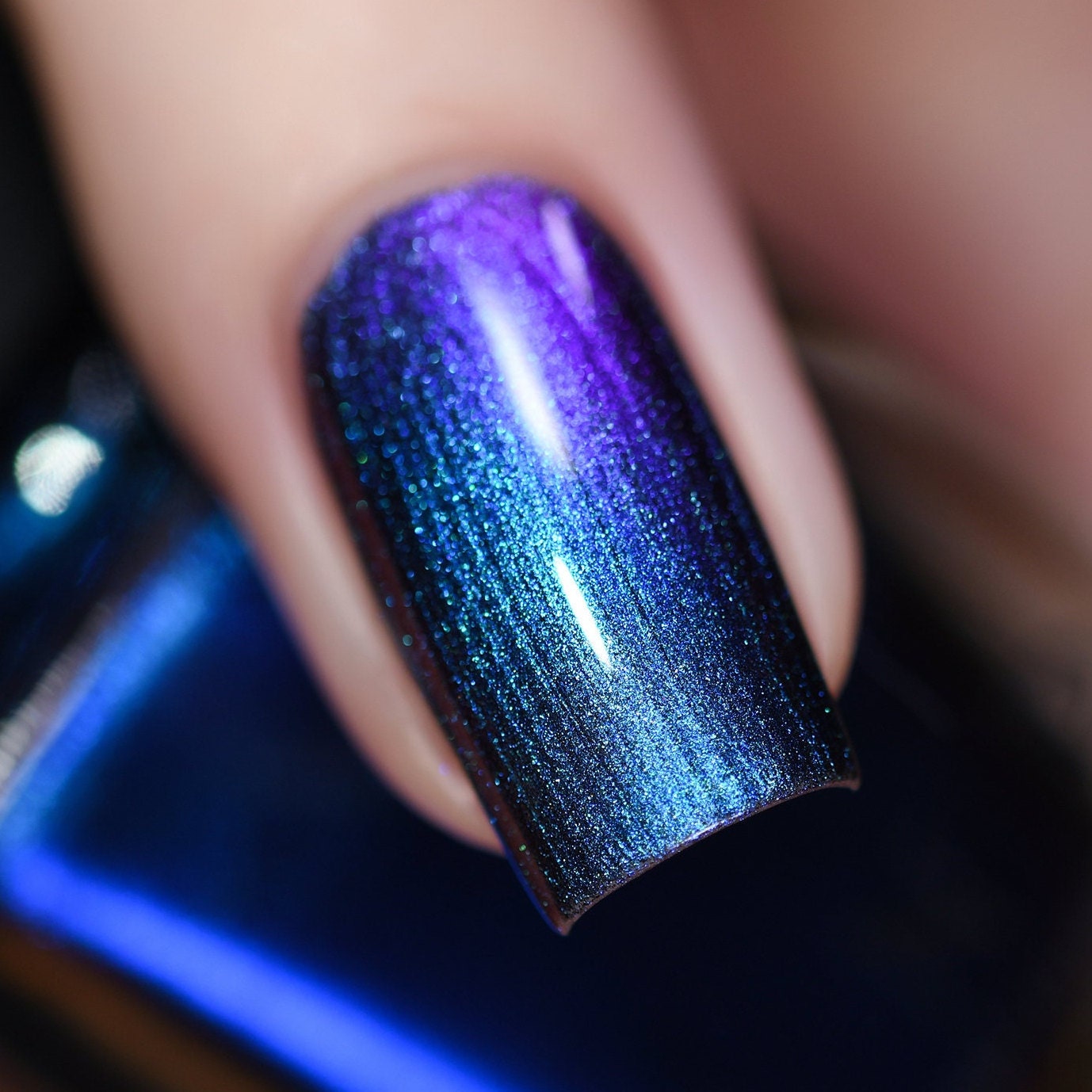 Shockwave - Vivid Blue to Purple Ultra Chrome Nail Polish - Etsy