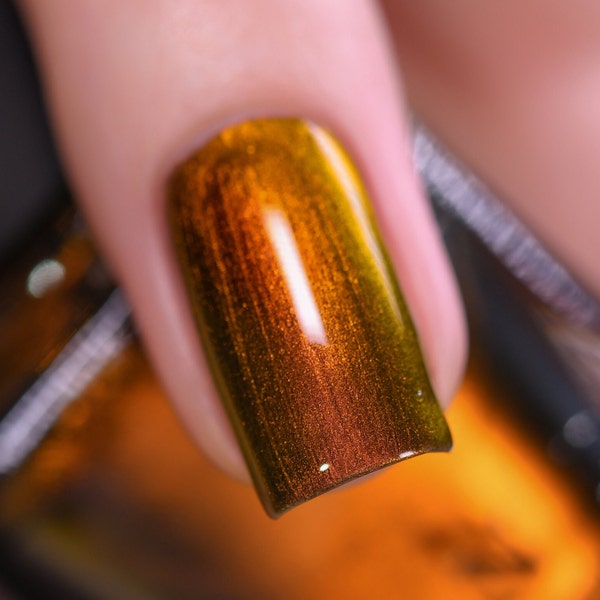 Abundance -  Red, Orange, Bronze, Gold Color Shifting Ultra Chrome Nail Polish