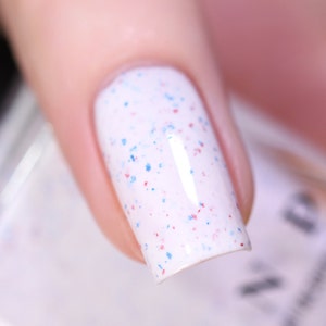 Liberty - Creamy White Speckled Nail Polish
