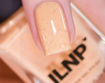 Milk Tea - Pastel Orange Speckled Nail Polish