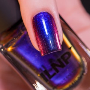 Cygnus Loop Blue, Purple, Orange, Yellow, Red, Green Ultra Chrome Color Shifting Nail Polish image 1