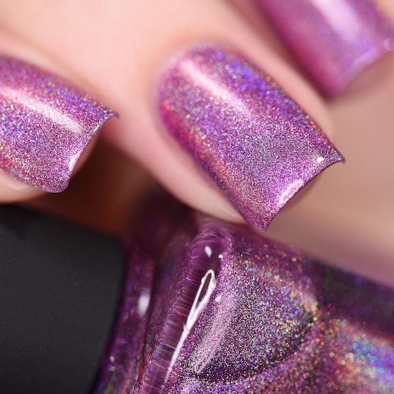 Pick Me up - Radiant Orchid Ultra Holographic Nail Polish - Etsy
