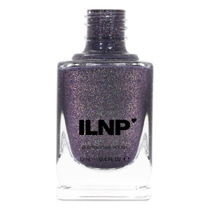 Chateau Charcoal Grey Holographic Shimmer Nail Polish image 2