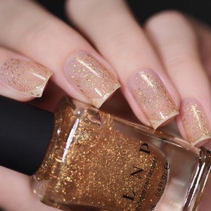 Karma Gold Flake Top Coat Nail Polish image 3