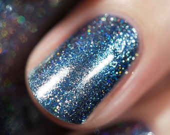 Arctic Lights - Icy Blue Holographic Metallic Nail Polish