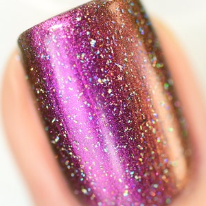 My Private Rainbow X Holographic Nail Polish Top Coat image 3