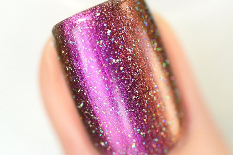 My Private Rainbow X Holographic Nail Polish Top Coat image 3