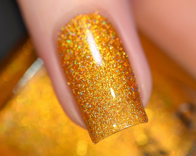 Sunglow - Glowing Gold Holographic Nail Polish