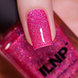 Play Date - Vivid Magenta Holographic Jelly Nail Polish