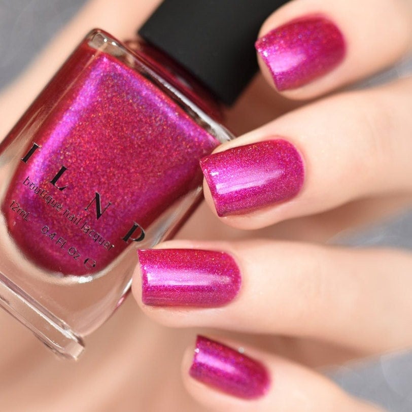 Bikini Bottoms - Vivid Magenta Pink Holographic Nail Polish