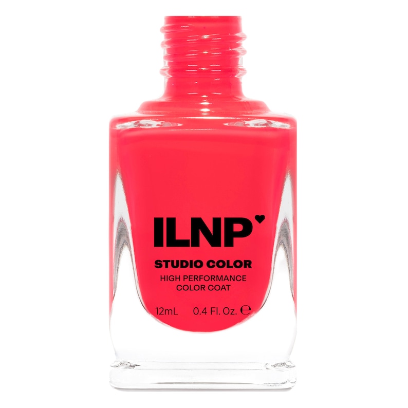 Vaporwave Vibrant Coral Red Neon Cream, Studio Color High Performance Color Coat Nail Polish image 2
