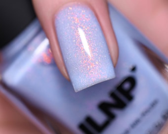 Rainshower - Pastel Periwinkle Blue Shimmer Nail Polish