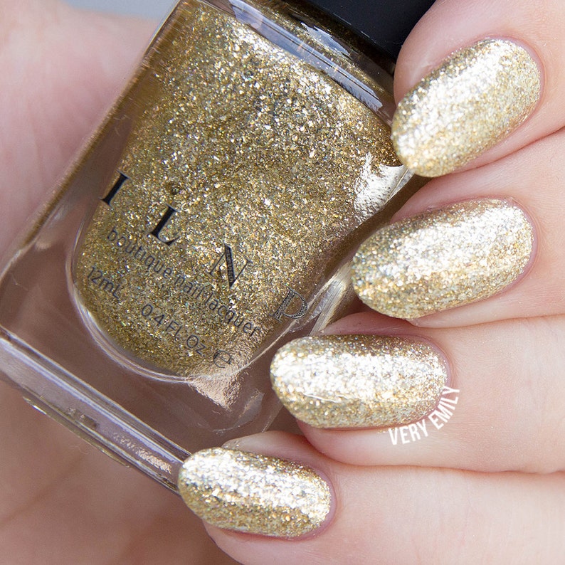 Empire Gold Holographic Nail Polish image 6